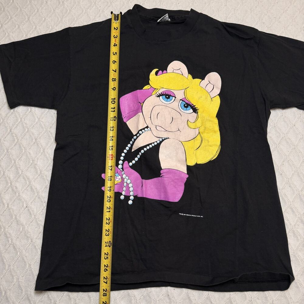 Vintage 80's HRLA Miss Piggy Muppets jim Henson CO Disney t Shirt single stitch - Picture 6 of 7